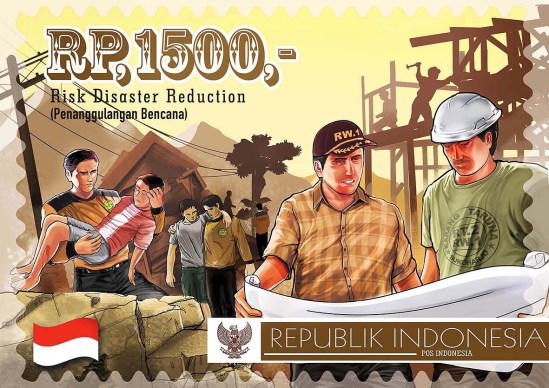 indonesia disaster stamp